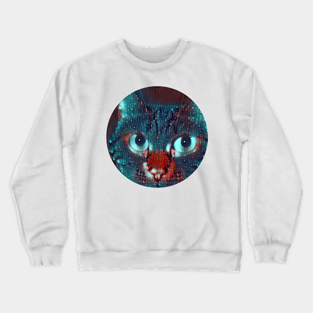 Frisky mycat, revolution for cats Crewneck Sweatshirt by GoranDesign